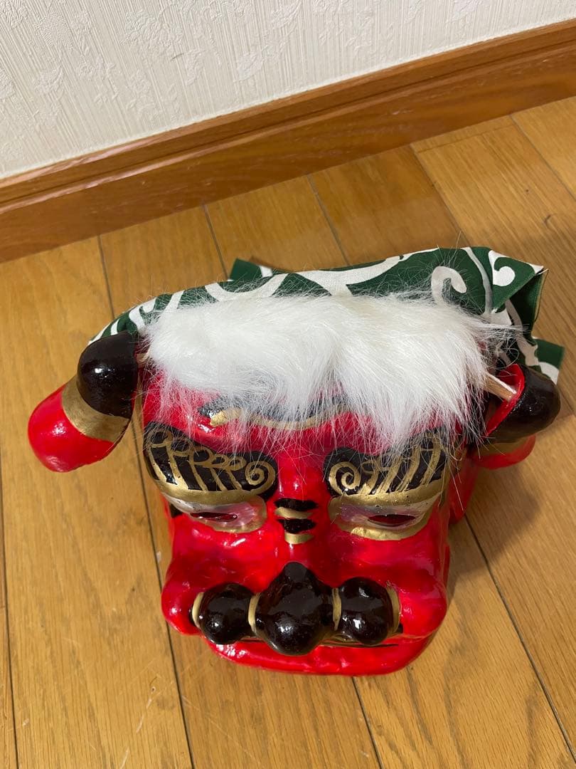 獅子頭 獅子舞 赤獅子 縁起物 魔除け 置物