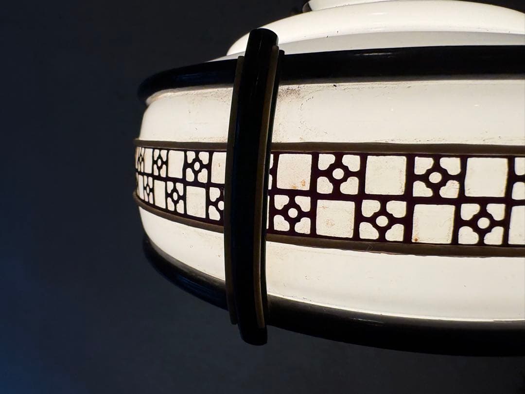 レトロ 電笠 アンティークスタイル ペンダントライト 幾何学模様②