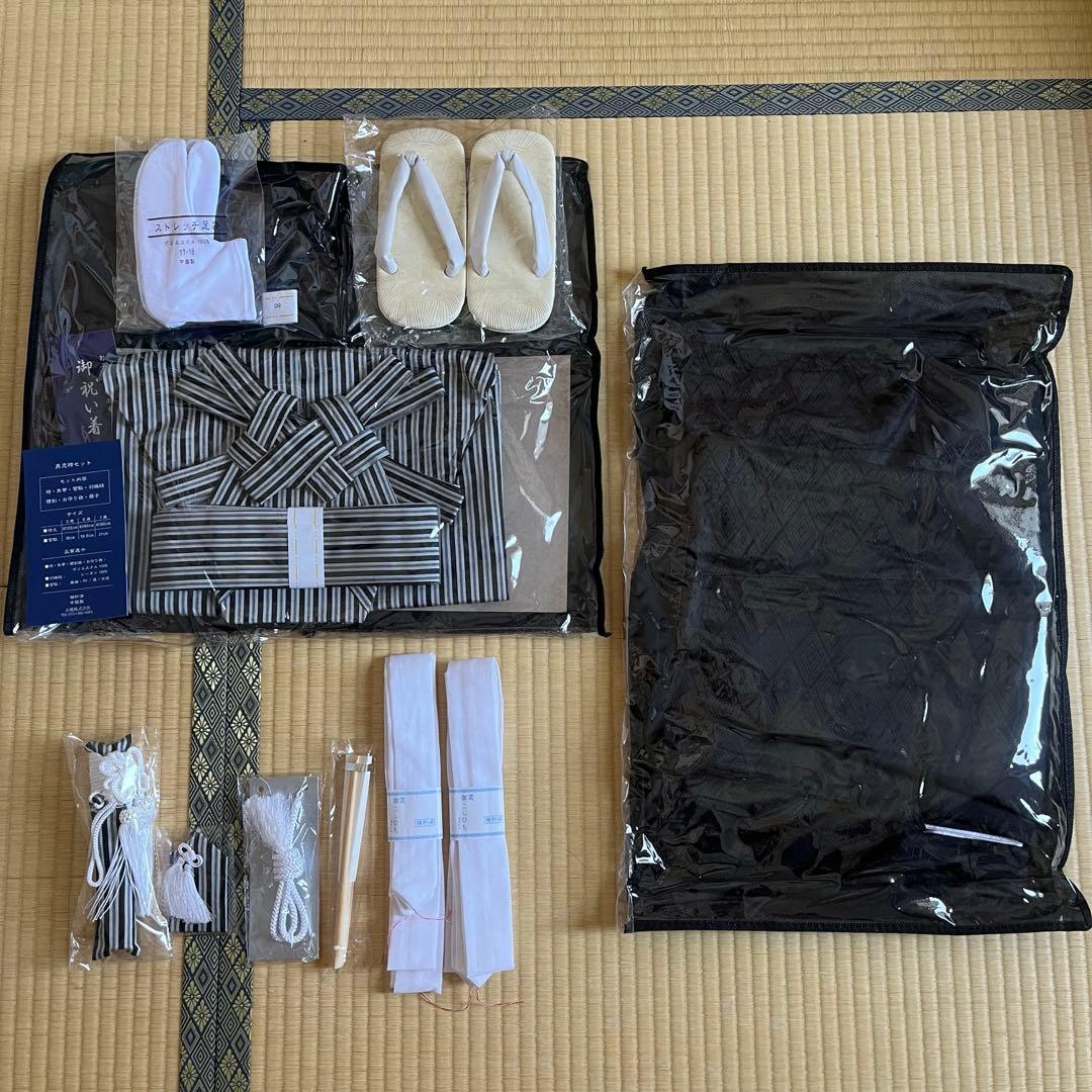 七五三 5歳 羽織袴12点フルセット 肩上げ済