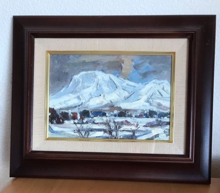 絵画 手書き油絵 阿蘇　1号