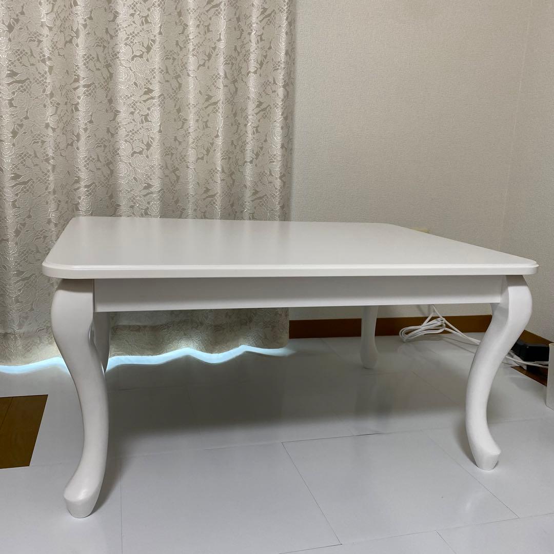 Francfranc シャトン こたつテーブル S ホワイト 800×600