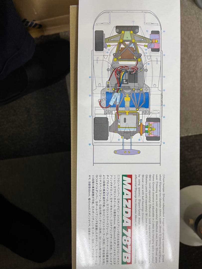 ヒロ Tamiya Mazda 787B 1/10スケール