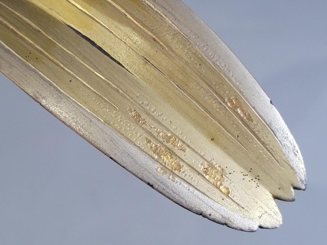 DT368 銅製 瑞雀笹 置物 共箱