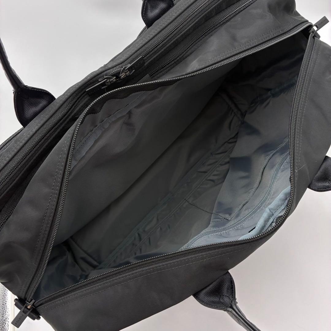 ポーター タイム 2way オーバーナイト ブリーフケース 黒 ナイロン メンズ