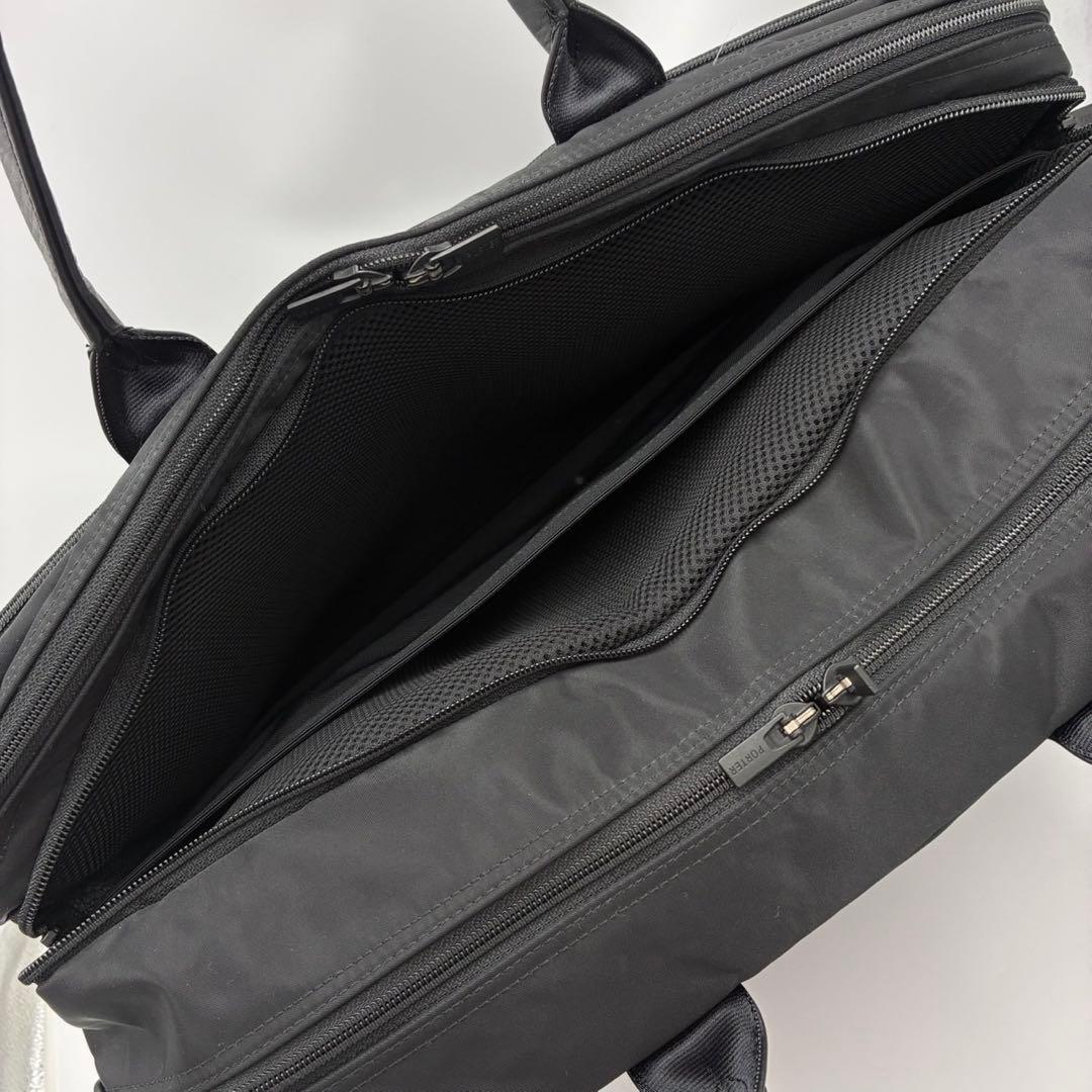 ポーター タイム 2way オーバーナイト ブリーフケース 黒 ナイロン メンズ