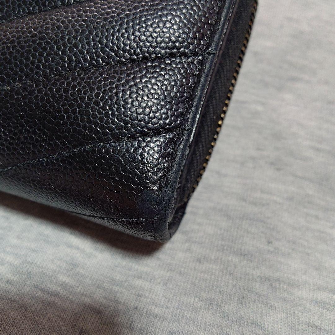 x*様 SAINT LAURENT サンローラン ブラック 二つ折り財布
