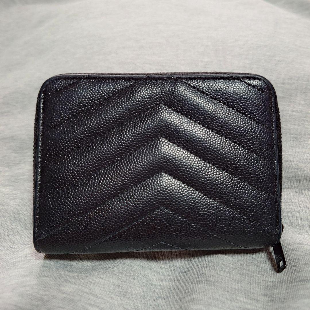 x*様 SAINT LAURENT サンローラン ブラック 二つ折り財布