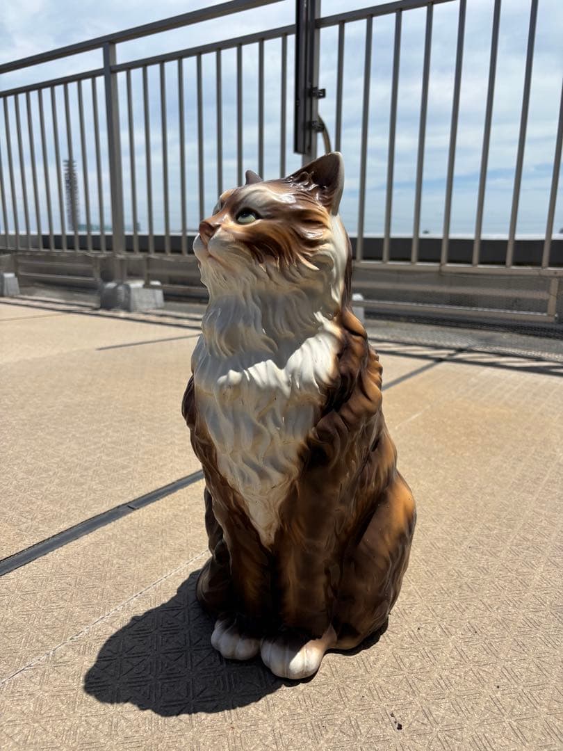 イタリア製　セラミック置物　猫