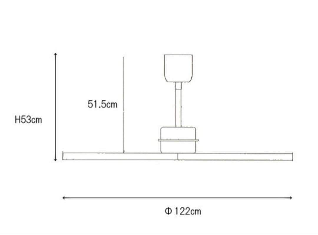 HERMOSA ハモサ製 ウッドシーリングファン CF-005DCNT 未使用品