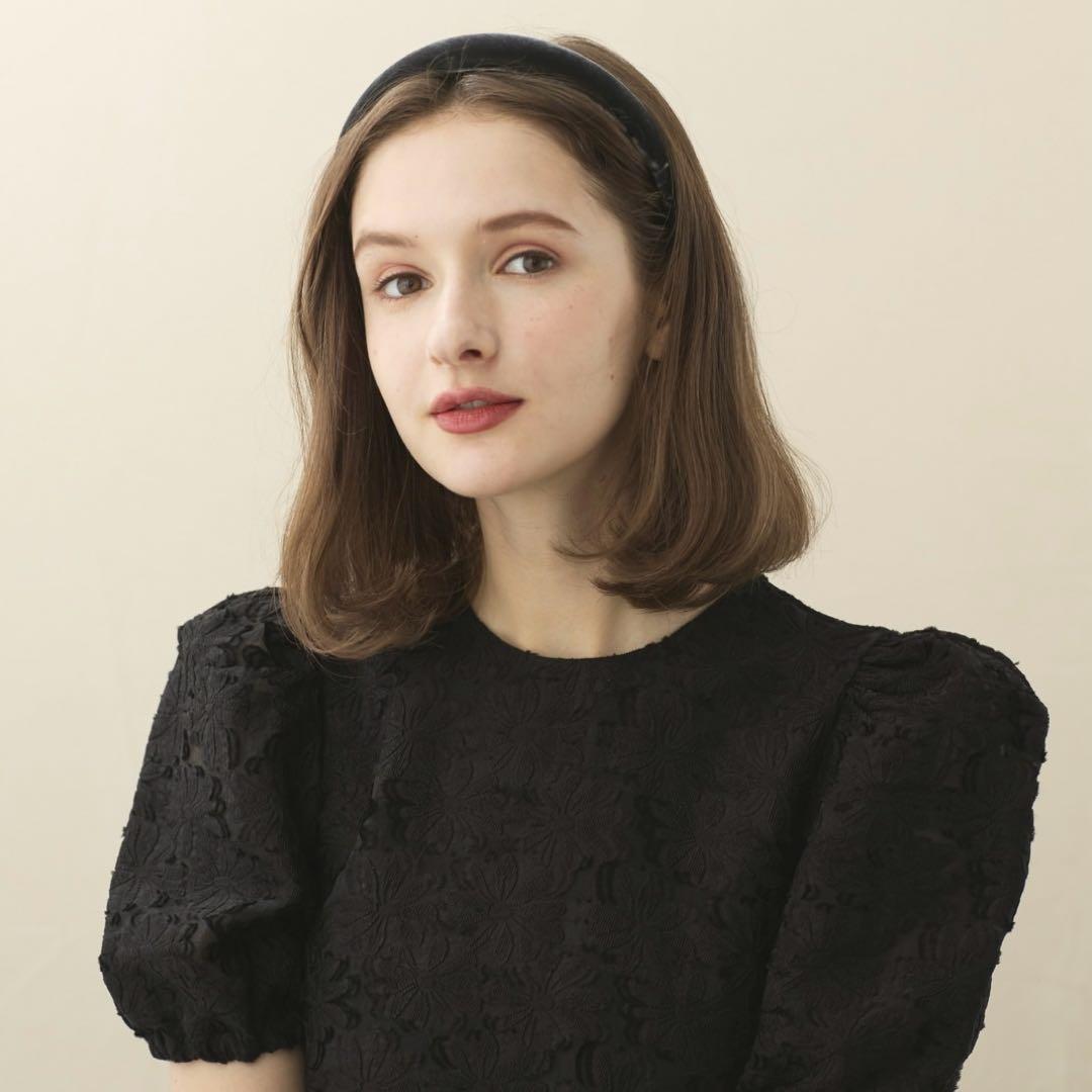 アレクサンドルドゥパリ　ベロア　カチューシャ　2.5センチ　TIMELESS