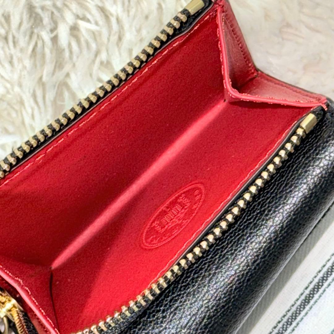 ⭐️新品未使用⭐️　アニヤハインドマーチ　アイズ　三つ折り財布　ブラック　レザー