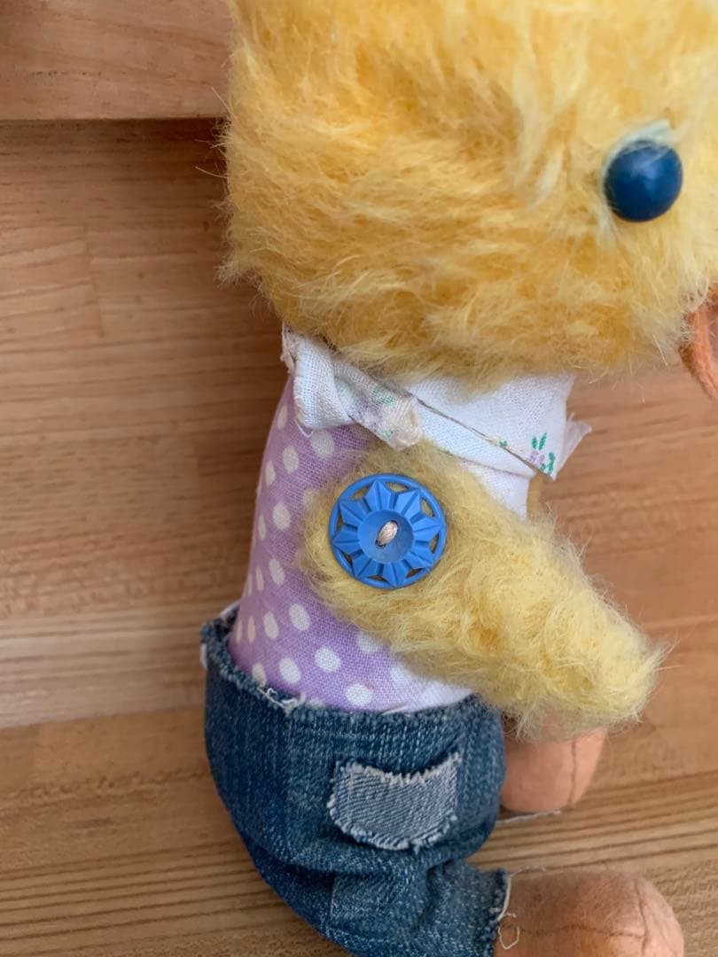 デニムパンツ　ヒヨコ　とり　人気作家　ヒッピーココさん