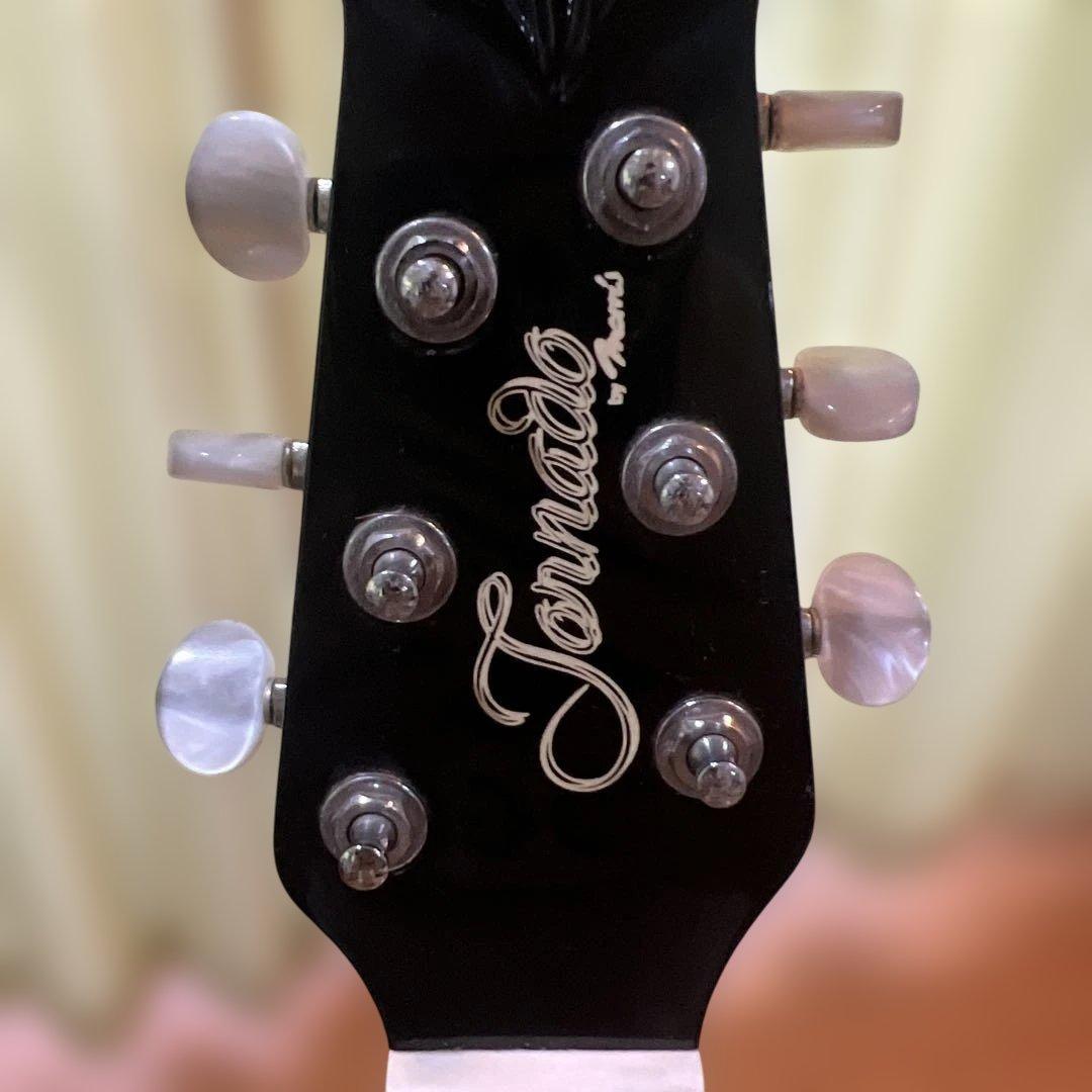 Tornado アコースティックギター ブラック　カバー&弦付き&ピック