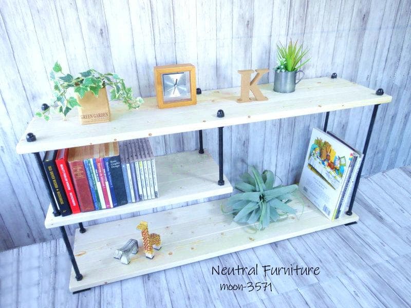 ハンドメイド　サイドローテーブル　(ナチュラル)