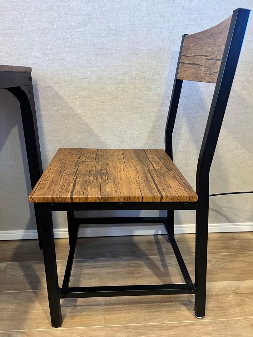 木製　ダイニングテーブルセット　ニトリ　ミドルブラウン