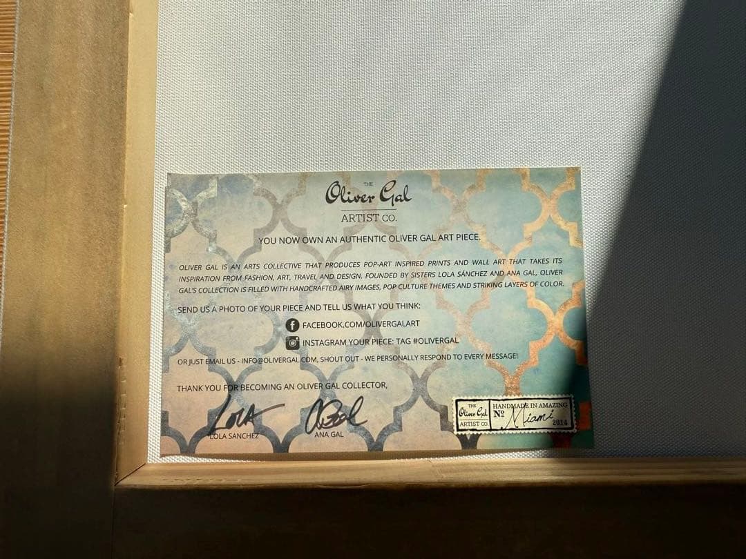 超希少　Oliver Gal NY Rock Skyline 自由の女神