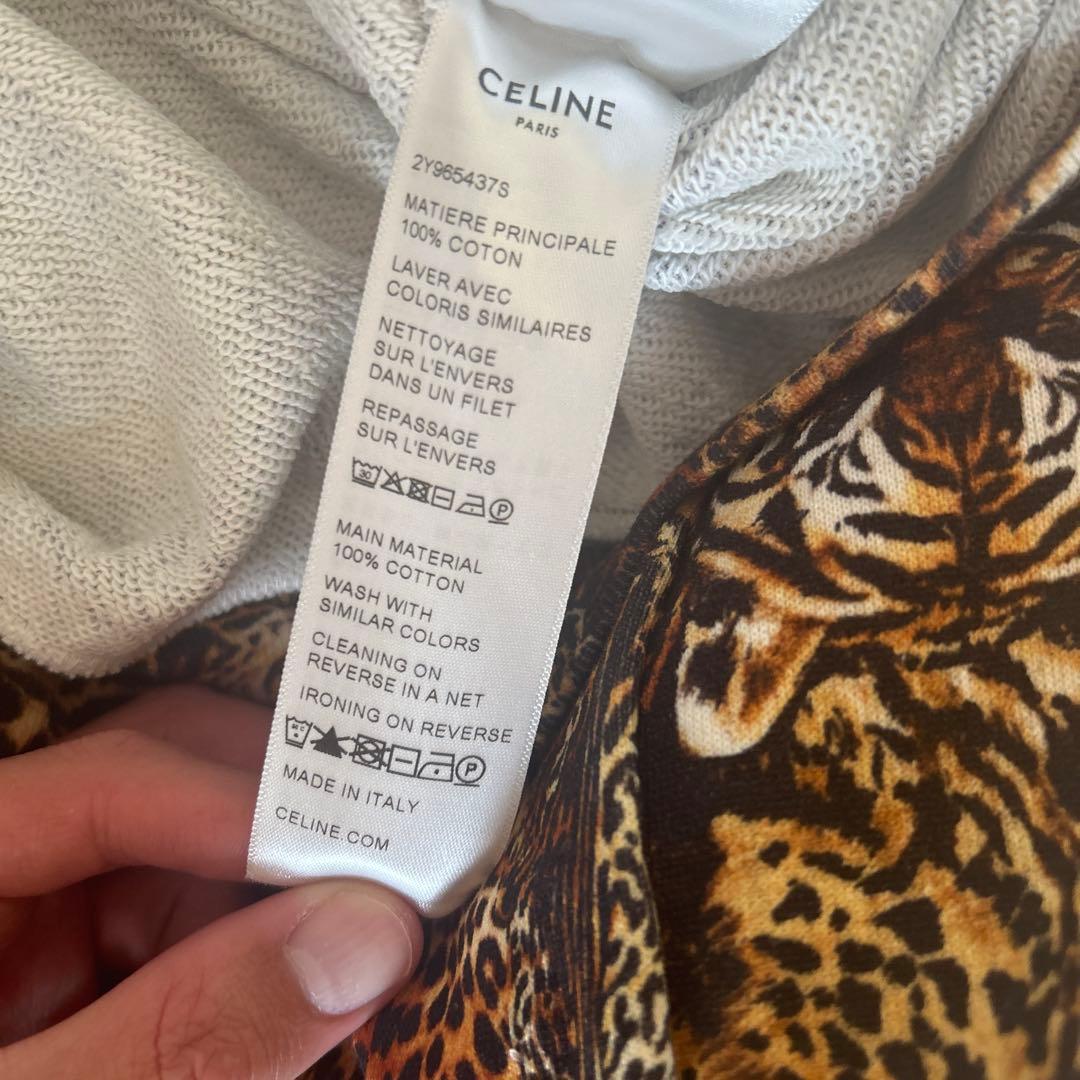 CELINEセリーヌ アニマル柄　総柄　フーディー　パーカー