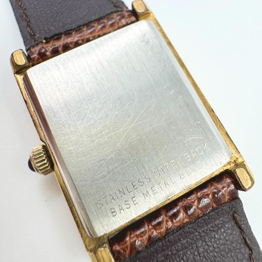 【新品電池】LONGINES ロンジン ゴールド文字盤 スクエア レディース