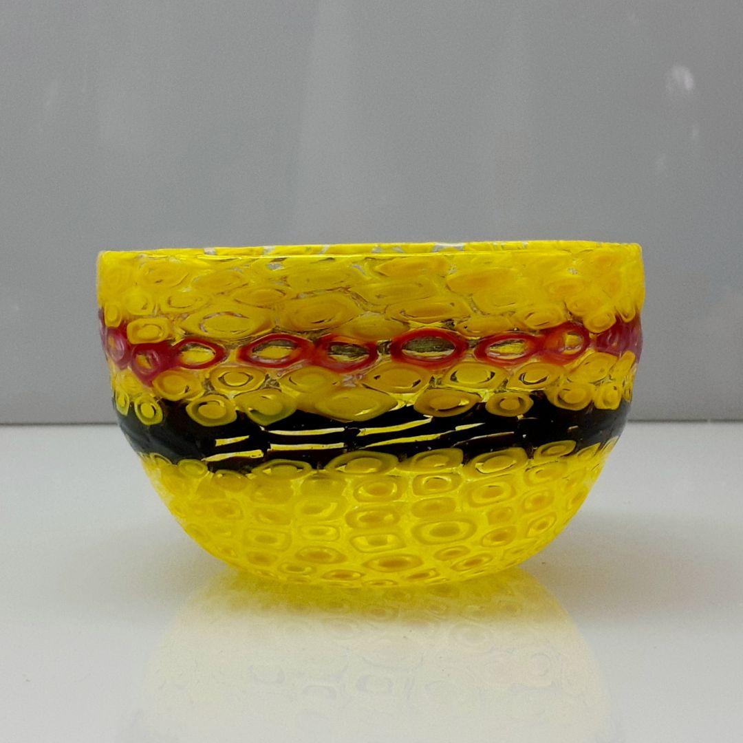 MURANO ムラノ イエロー ミルフィオリ お碗 皿