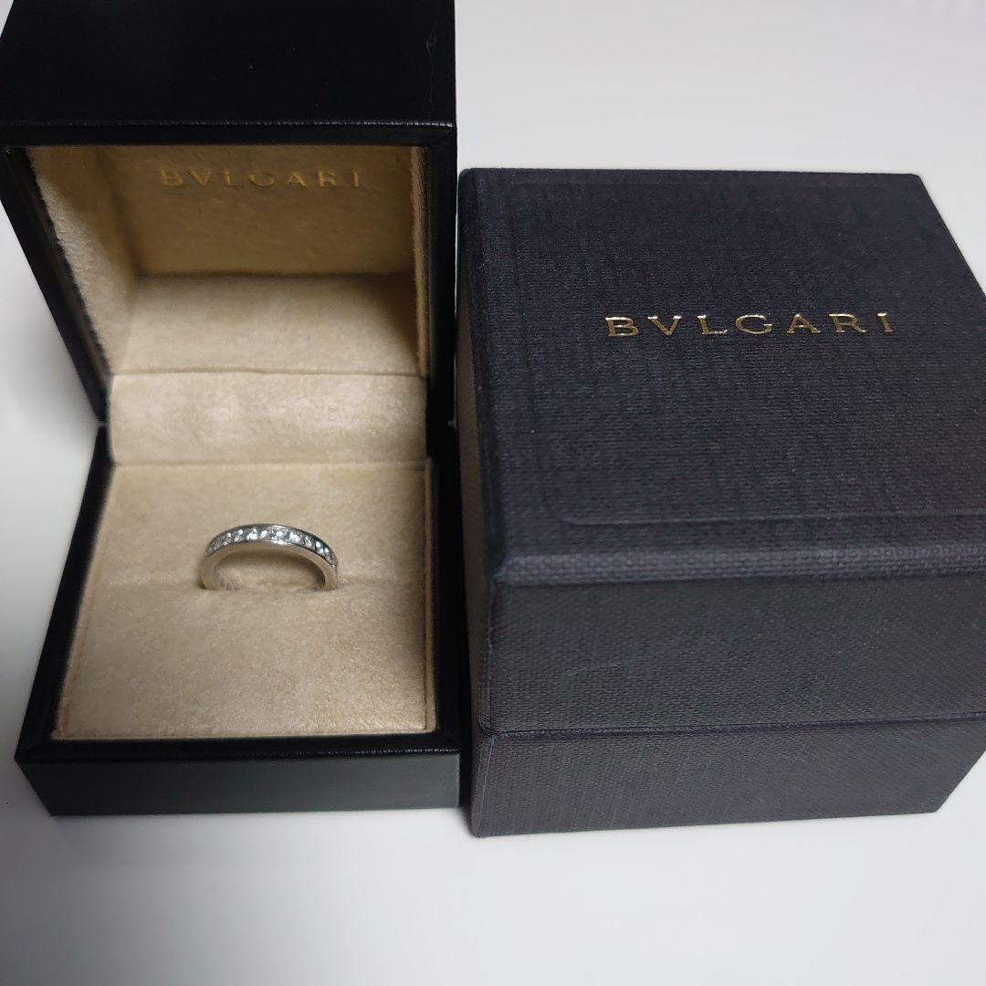ブルガリ 美品 フルダイヤ エタニティリングpt950 　10号