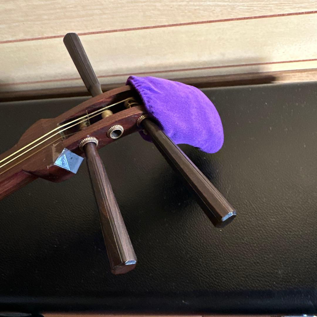 三味線本体 細棹 ハードケース付き 秋田三味線 長唄等 ３弦 訳あり