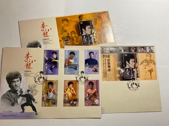 香港ブルース・リー生誕80周年記念切手FDC
