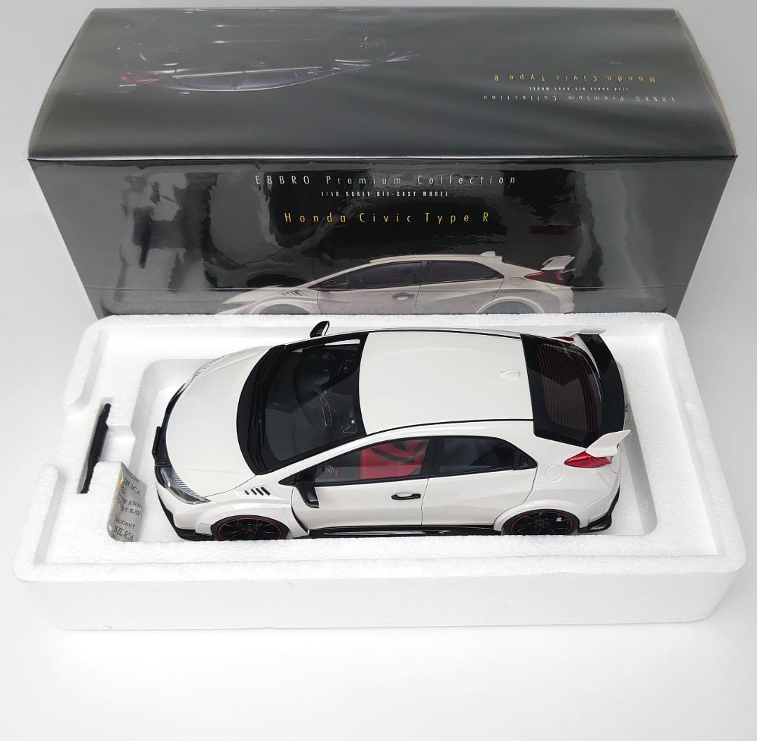 《未使用》1/18　EBBRO　ホンダ　シビック　タイプ　R　2015　白　模型