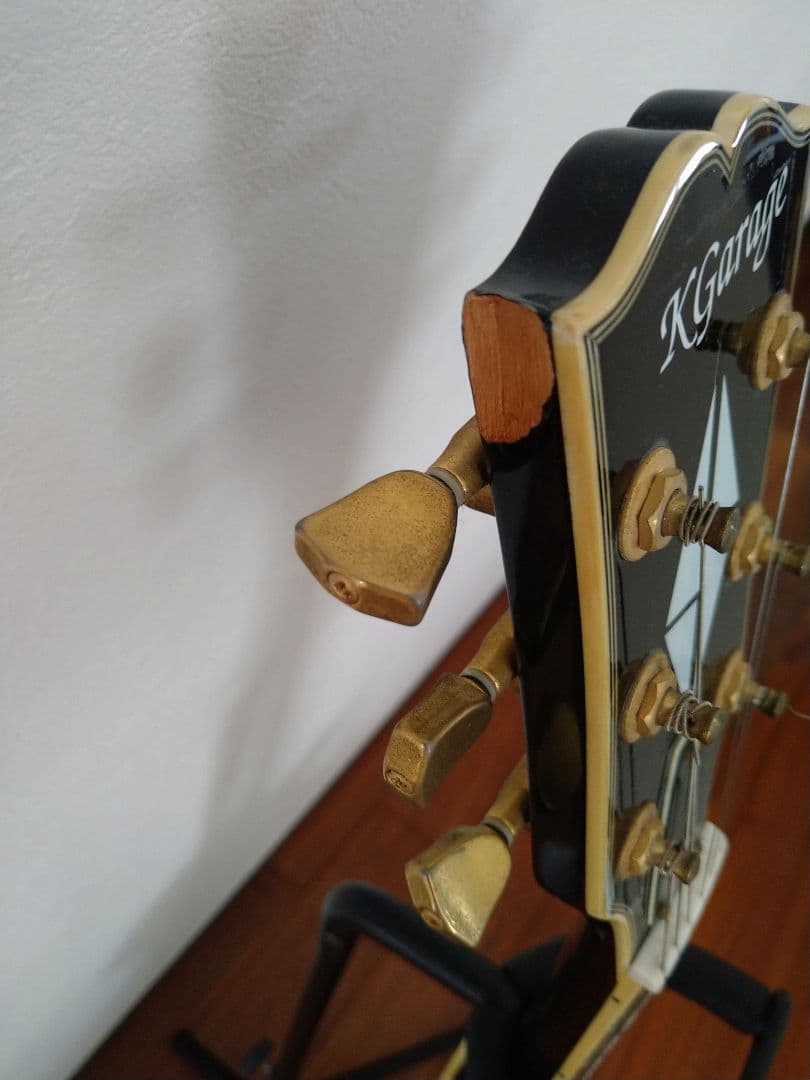 K Garage　 エレキギター　黒　ジャンク品　レスポールタイプ