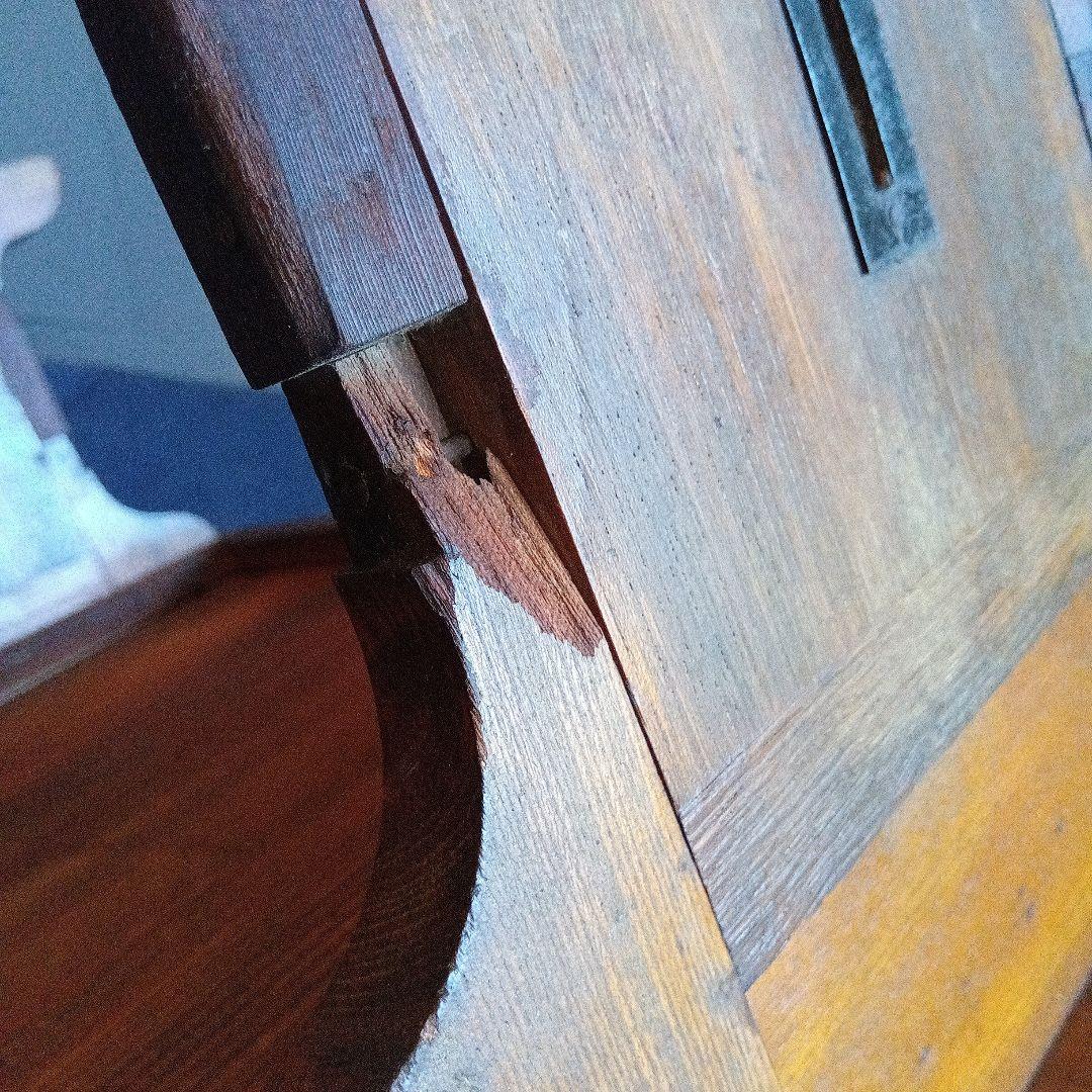 木製文机 引き出し付き ヴィンテージ　レトロ　昭和