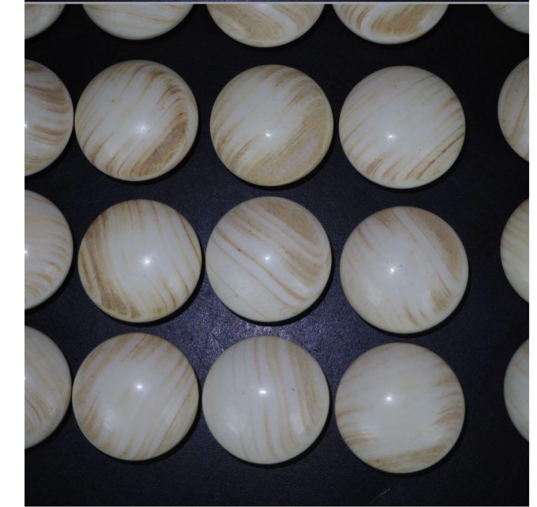 送料無料　日向特産　日向スワブデ蛤碁石33号・碁笥セット　旧家蔵出