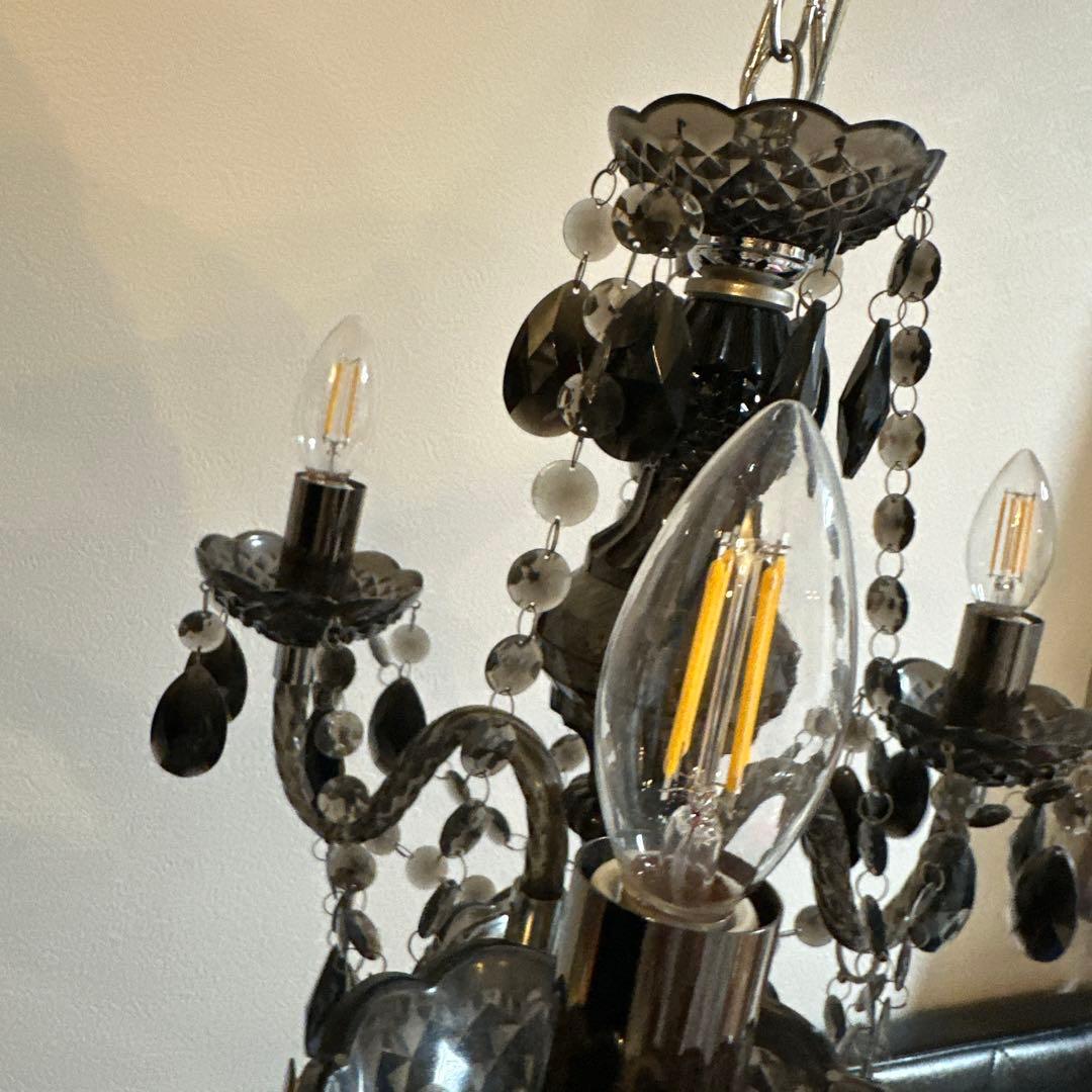 シャンデリア 3灯　DI CLASSE ディクラッセ マエストロ ブラック　中古