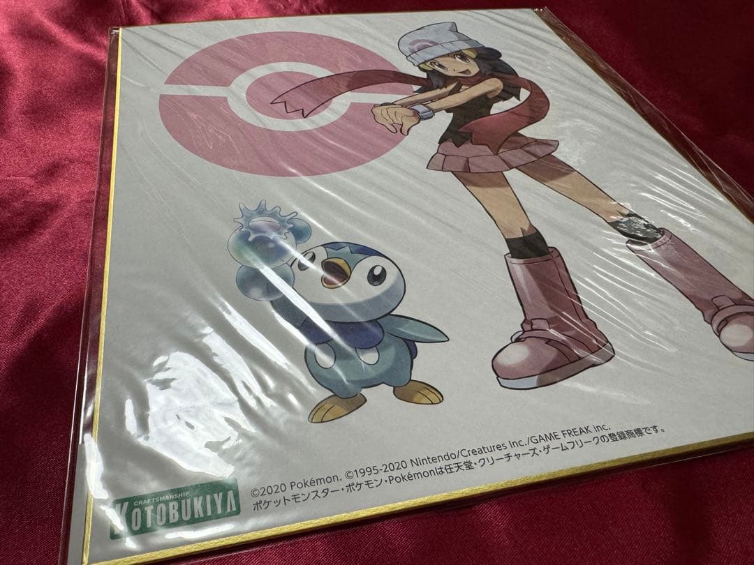 ポケモン　ARTFX J　ヒカリwithポッチャマ　購入特典色紙　コトブキヤ