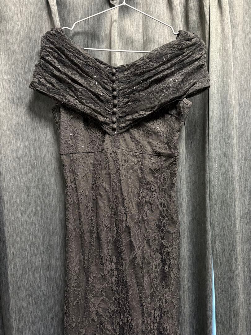 【Sサイズ】LEJA 2wayレース花柄オフショルダードレス