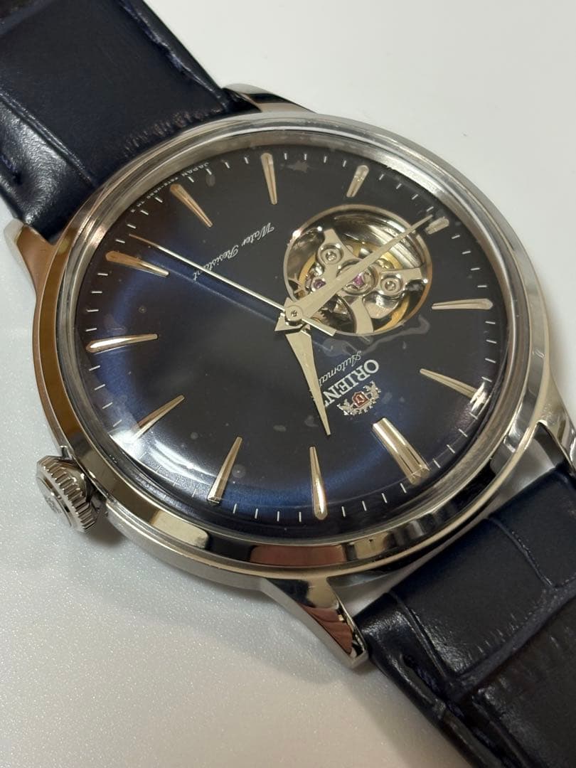 【未使用品】オリエント バンビーノ 自動巻 オープンハート RN-AG0008L