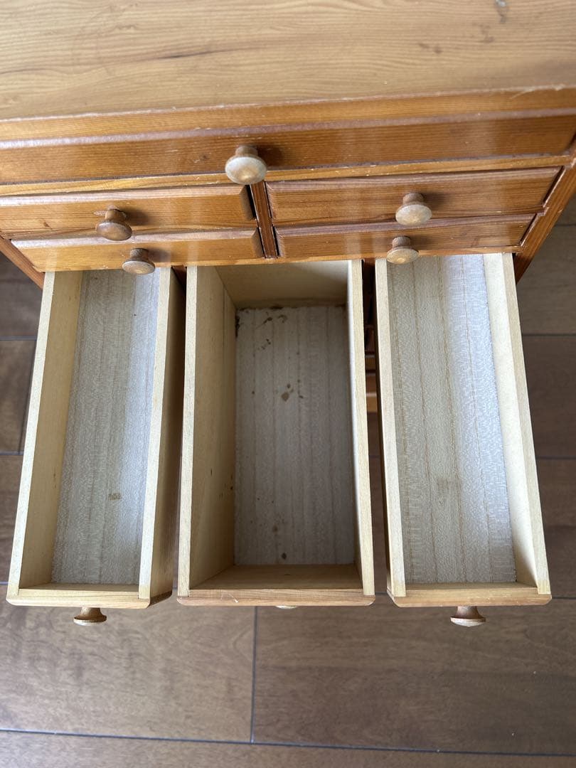 昭和レトロ 木製薬箱 ミニチェスト 箪笥 引き出し収納