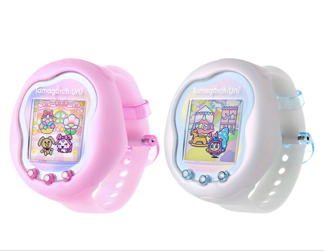 Tamagotchi Uni Pink White たまごっちユニ セット