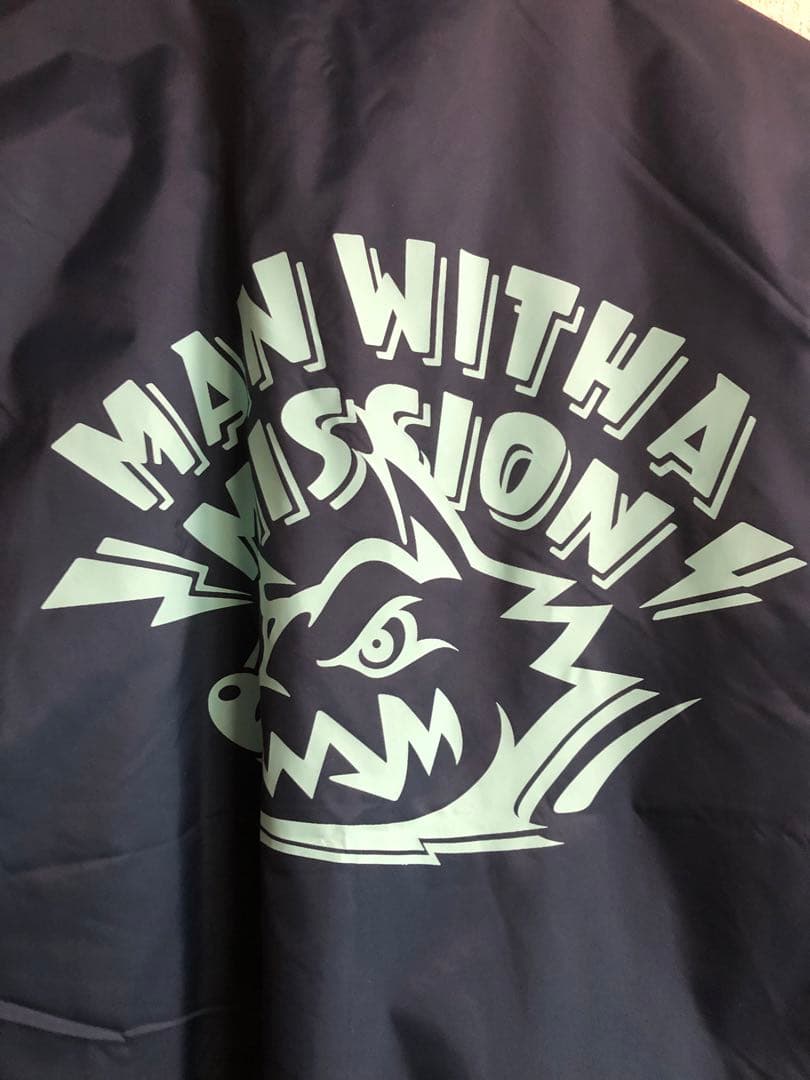 マンウィズ　コーチジャケット　グリーン　Lサイズ