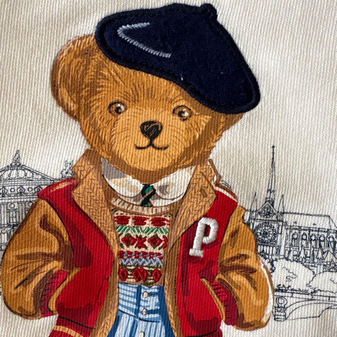 新品　白ポロベア　トレーナー