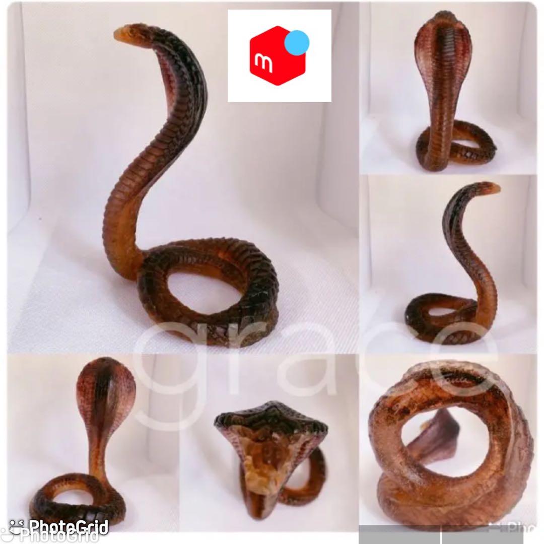 コブラ　蛇　ヘビ　ドーム　フランス　ナンシー　バカラ　エミールガレ　置物