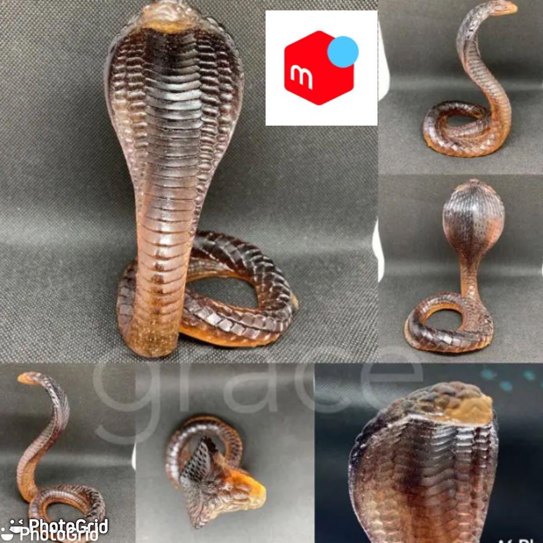 コブラ　蛇　ヘビ　ドーム　フランス　ナンシー　バカラ　エミールガレ　置物