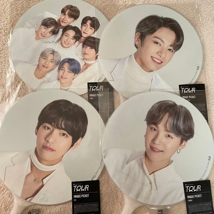 マジショ LYS SYS ハピエバ フラッグ テテ ユンギ グク 団扇 うちわ