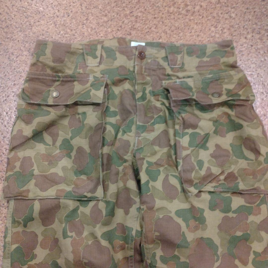 アーミーパンツ　ダックハンター　迷彩　古着