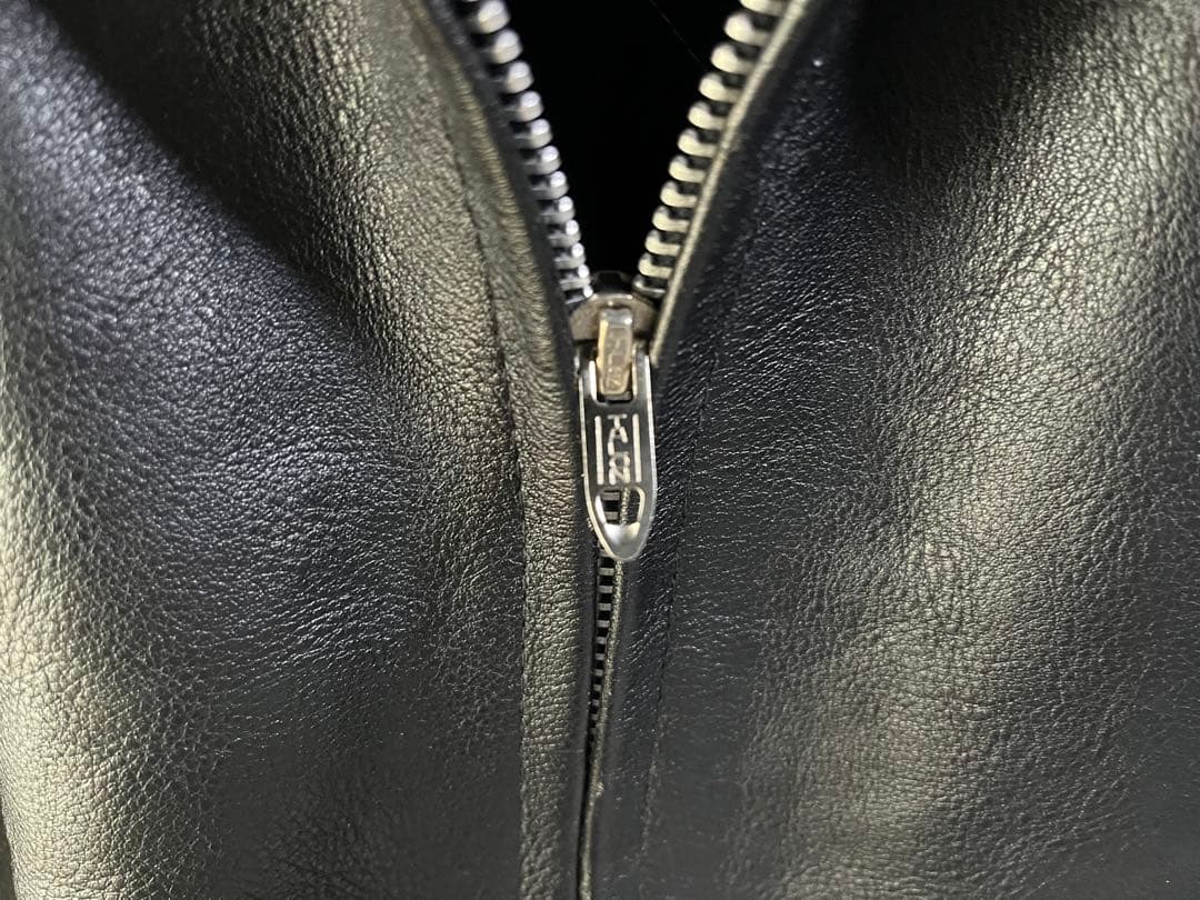 美品 NEON LEATHER GARMENT シングルレザージャケット