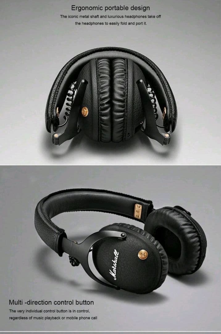 Marshall ワイヤレスヘッドホン APT-X搭載　ー即日発送