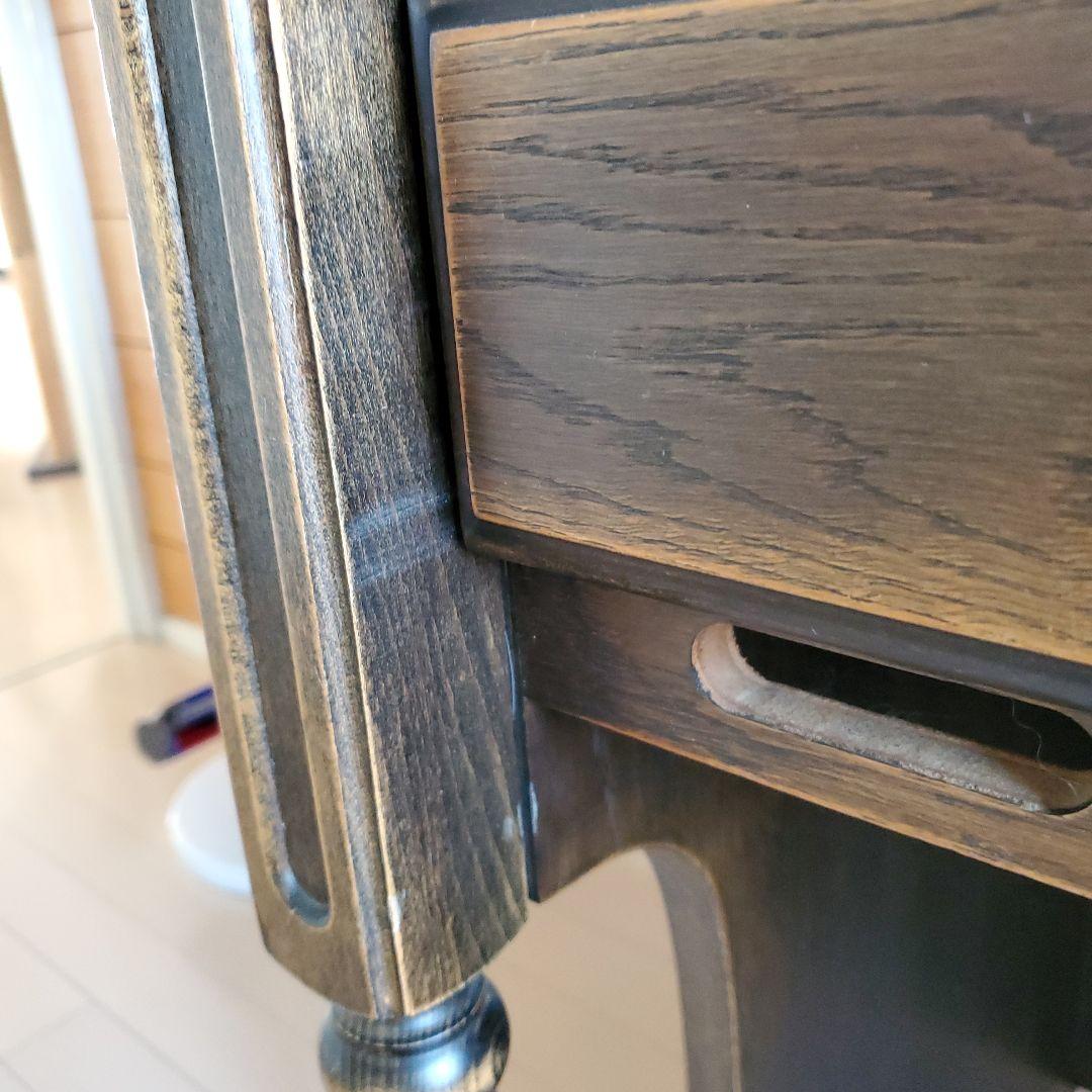 レトロ木製ドレッサー ダークブラウン