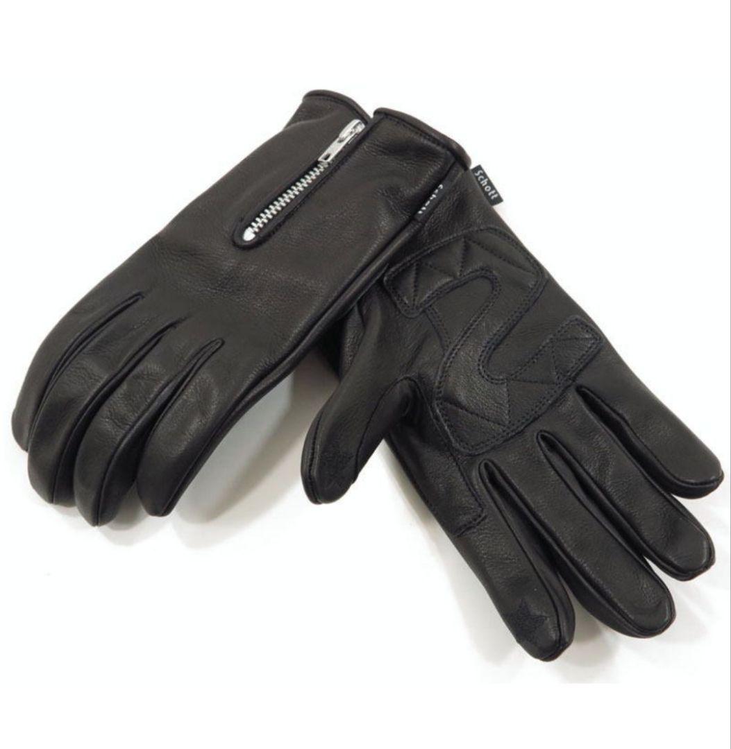 Schott ZIP LEATHER GLOVE M 美品