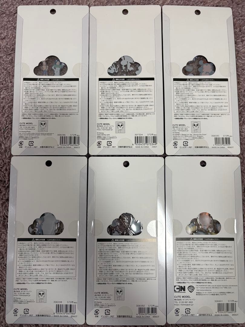 プチドロップステッカー　ディズニー　6シート