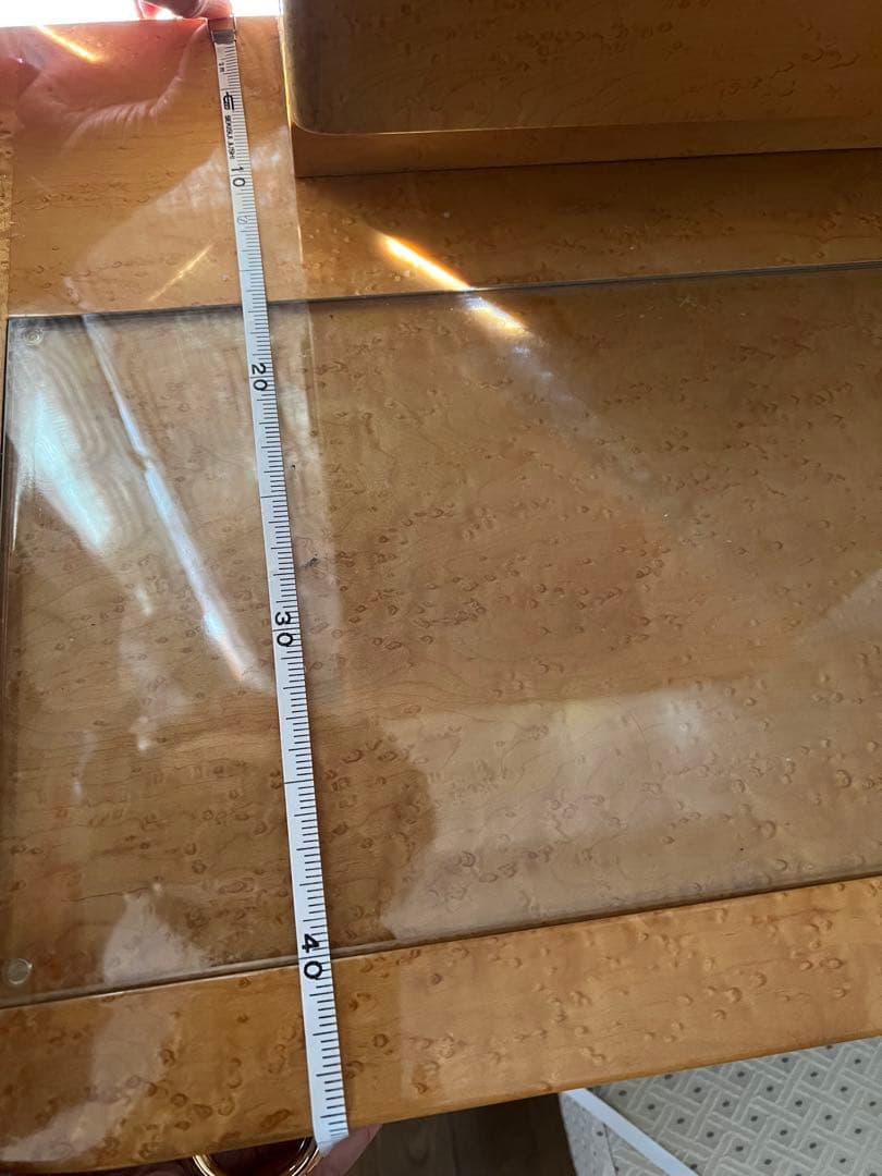 【送料込】大塚家具　高級三面鏡ドレッサー　鏡裏収納あり　椅子出品