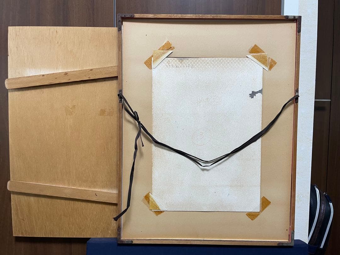 熊谷榧『たき木取りの姉弟』紙＋水彩画 原画 作品寸法約F5 1点もの 真作保証