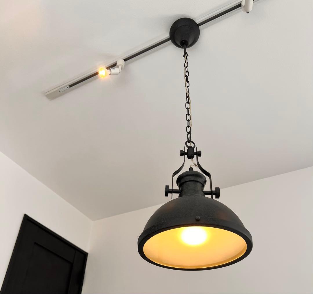 2個セット　インダストリアル　ペンダントライト　ブラック